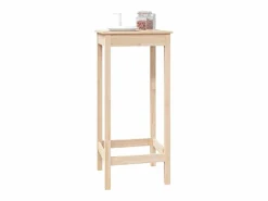 Mesa alta de bar madera maciza de pino 50x50x110 cm Mueble Bar