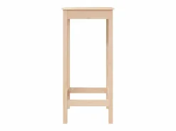 Outlet Mesa alta de bar madera maciza de pino 50x50x110 cm ES150907 Mueble Bar