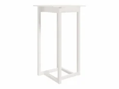 Discount Clicnbuy Mesa alta de bar madera maciza de pino 60x60x110 cm Blanco