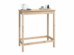 Clicnbuy Mesa alta de bar madera maciza de pino 100x50x110 cm