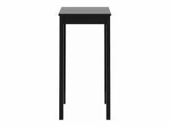 Clicnbuy Mesa alta de bar negra de MDF 55x55x107 cm