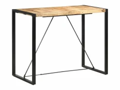 Hot Clicnbuy Mesa alta de cocina de madera maciza de mango 140x70x110 cm Marru00f3n
