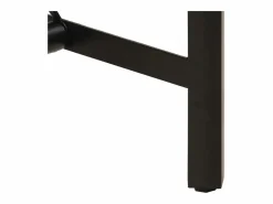 Clicnbuy Mesa alta de hierro y madera maciza de acacia 180x70x107 cm