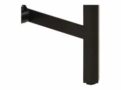 Clicnbuy Mesa alta de hierro y madera maciza de acacia 180x70x107 cm