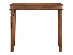 Best Mesa alta de madera maciza de acacia 120x60x107 cm Mesa Alta