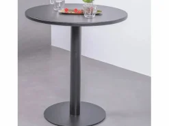 Best Nest Dream Mesa alta industrial de acero de 76cm de altura - Brandon - Negro