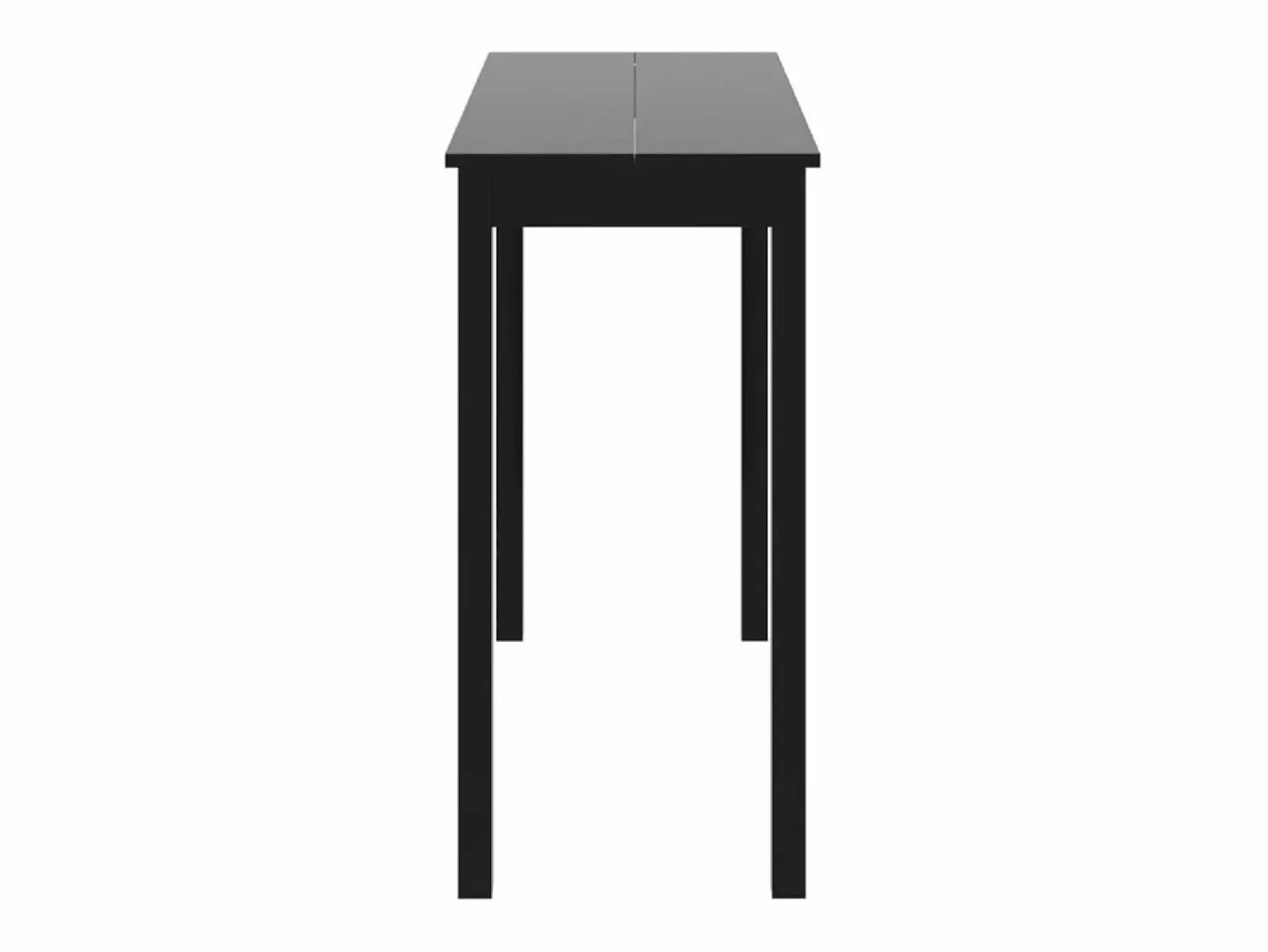 Hot Mesa alta negra de MDF 115x55x107 cm ES726050 Negro