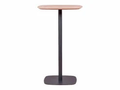 Nest Dream Mesa alta para bar de estilo industrial, 106cm de altura y 60x60cm - Pub - Roble