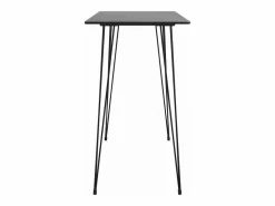 vidaxl Mesa alta y taburetes de bar 7 piezas y gris