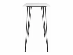 Sale vidaxl Mesa alta y taburetes de bar 7 piezas y gris Blanco