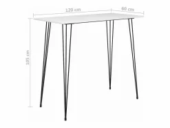 vidaxl Mesa alta y taburetes de bar 7 piezas
