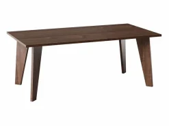 Discount Mesa ARIS 138 x 80 cm para cocina, salón, comedor Roble Chocolate Marru00f3n chocolate