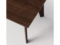 Discount Mesa ARIS 138 x 80 cm para cocina, salón, comedor Roble Chocolate Marru00f3n chocolate
