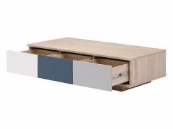 Sale Vente-unique Mesa auxiliar con 3 cajones y 1 estante - Multicolor - FILUTIA Color natural claro / Multicolor