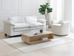 Sale Vente-unique Mesa auxiliar con 3 cajones y 1 estante - Multicolor - FILUTIA Color natural claro / Multicolor