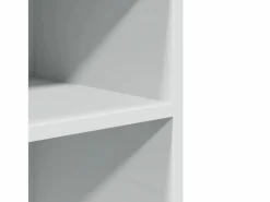 Outlet Mesa auxiliar con ruedas blanca 55x60x78 cm madera de ingeniería Armario Oficina
