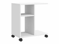 Outlet Mesa auxiliar con ruedas madera ingeniería 50x30x55 cm Mesa Auxiliar