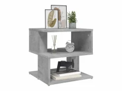 Clicnbuy Mesa auxiliar de aglomerado hormigón 40x40x40 cm
