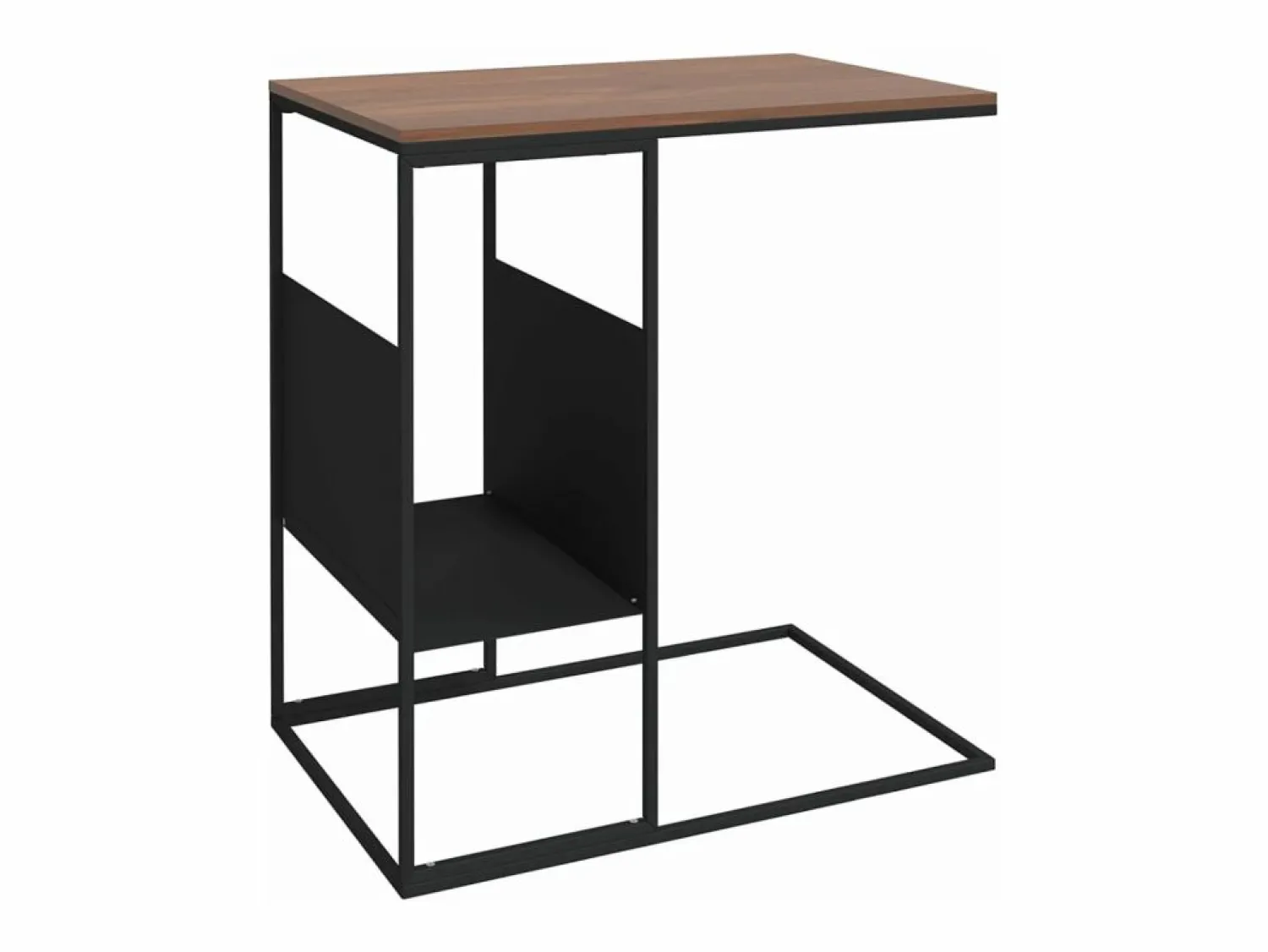 Hot Mesa auxiliar de madera contrachapada 55x36x59,5 cm Mesa Auxiliar