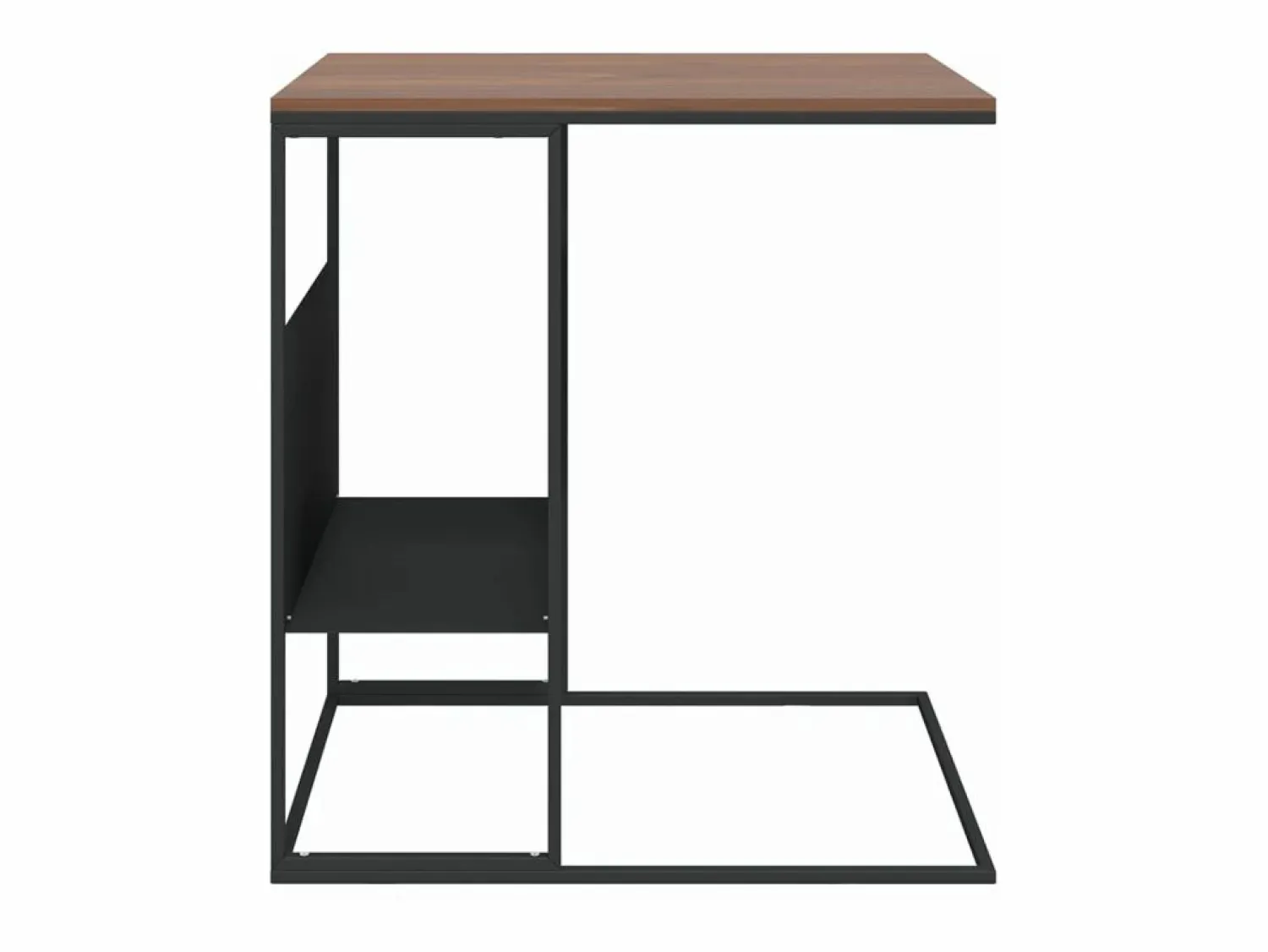 Hot Mesa auxiliar de madera contrachapada 55x36x59,5 cm Mesa Auxiliar