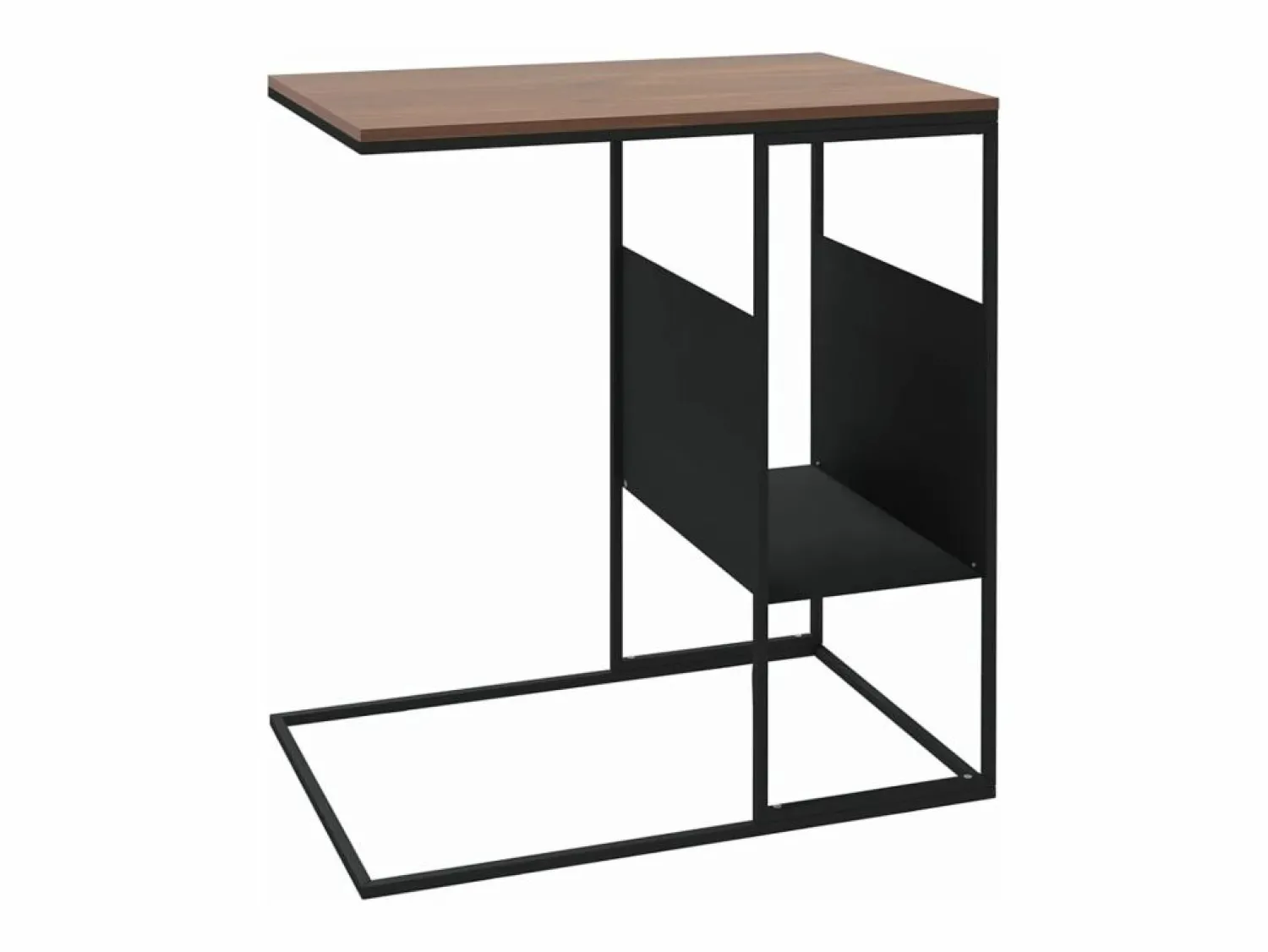 Hot Mesa auxiliar de madera contrachapada 55x36x59,5 cm Mesa Auxiliar
