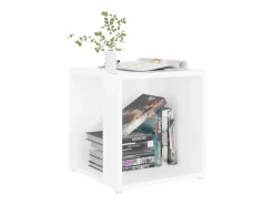 Hot Mesa auxiliar de madera contrachapada 33x33x34,5 cm Mesa Auxiliar