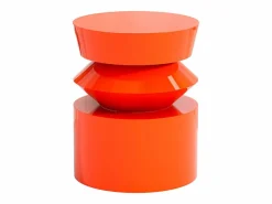 Online Vente-unique Mesa auxiliar de MDF - lacado - NIDIMA Naranja