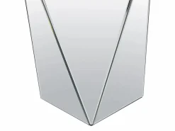 Online Vente-unique Mesa auxiliar de MDF, espejo y acero inoxidable - Color: plata - SIGRID Plateado
