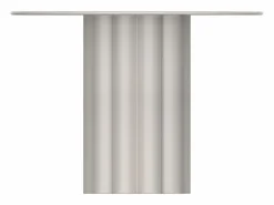 Vente-unique Mesa auxiliar de metal - Color: Crema - WODOLI