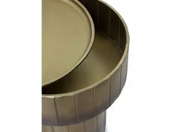 Mesa auxiliar de metal