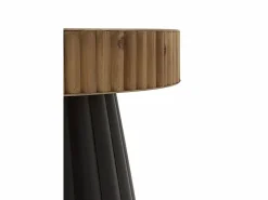 Online Mesa auxiliar de metal y madera natural Mesa Auxiliar