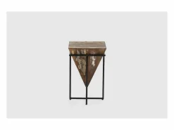 Sale Mesa auxiliar de rincón modelo Avila-56 en madera acabado natural, 56cm(alto) 36cm(ancho) Marru00f3n