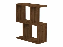 Hot Calicosy Mesa auxiliar decorada en madera de nogal L45 cm - ZET Color natural oscuro
