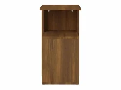 Best Mesa auxiliar madera contrachapada marrón roble 36x30x56 cm Mesa Auxiliar