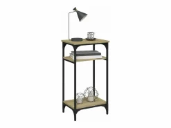 Clicnbuy Mesa auxiliar madera contrachapada roble Sonoma 40x30x75 cm