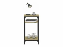 Clicnbuy Mesa auxiliar madera contrachapada roble Sonoma 40x30x75 cm