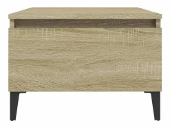 Sale Mesa auxiliar madera contrachapada roble Sonoma 50x46x35 cm Mesa Auxiliar