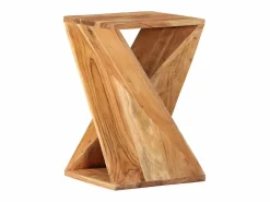 Clearance Mesa auxiliar madera maciza de acacia 35x35x55 cm Mesa Auxiliar