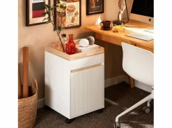 Sale Sobuy Mesa Auxiliar Mesa de Centro con 1 Puerta ASK03-W ES Blanco