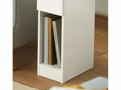 Online Sobuy Mesa Auxiliar Mesita de Noche con 1 cajón Mesa para salón Comedor 20 x 35 x 60 cm FBT111-WN ES Blanco
