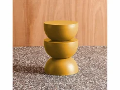 Sale Mesa auxiliar o mesita de metal mostaza Mesa Auxiliar