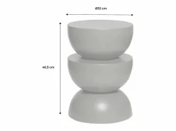 Sale Mesa auxiliar o mesita de metal mostaza Mesa Auxiliar