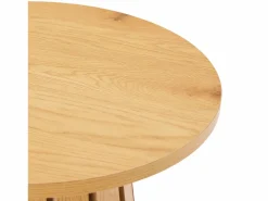 Outlet Happy Garden Mesa auxiliar redonda estilo escandinavo de madera LIV Marru00f3n