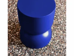 Outlet Sweeek Mesa auxiliar, rincón de sofá, mesita metal ø32 x h42cm Azul
