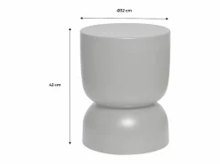 New Mesa auxiliar, rincón de sofá, mesita metal ø32 x h42cm Mesa Auxiliar