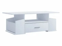 Hot Mesa auxiliar y mesa de centro Junata Blanco AL. 44 x AN. 110 x P. 52 cm Mesa Auxiliar