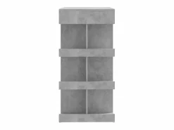 Online Clicnbuy Mesa bar almacenaje contrachapada hormigón 100x50x101,5 cm Gris