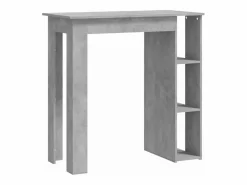 Mesa bar con estante contrachapada hormigón 102x50x103,5cm ES772025