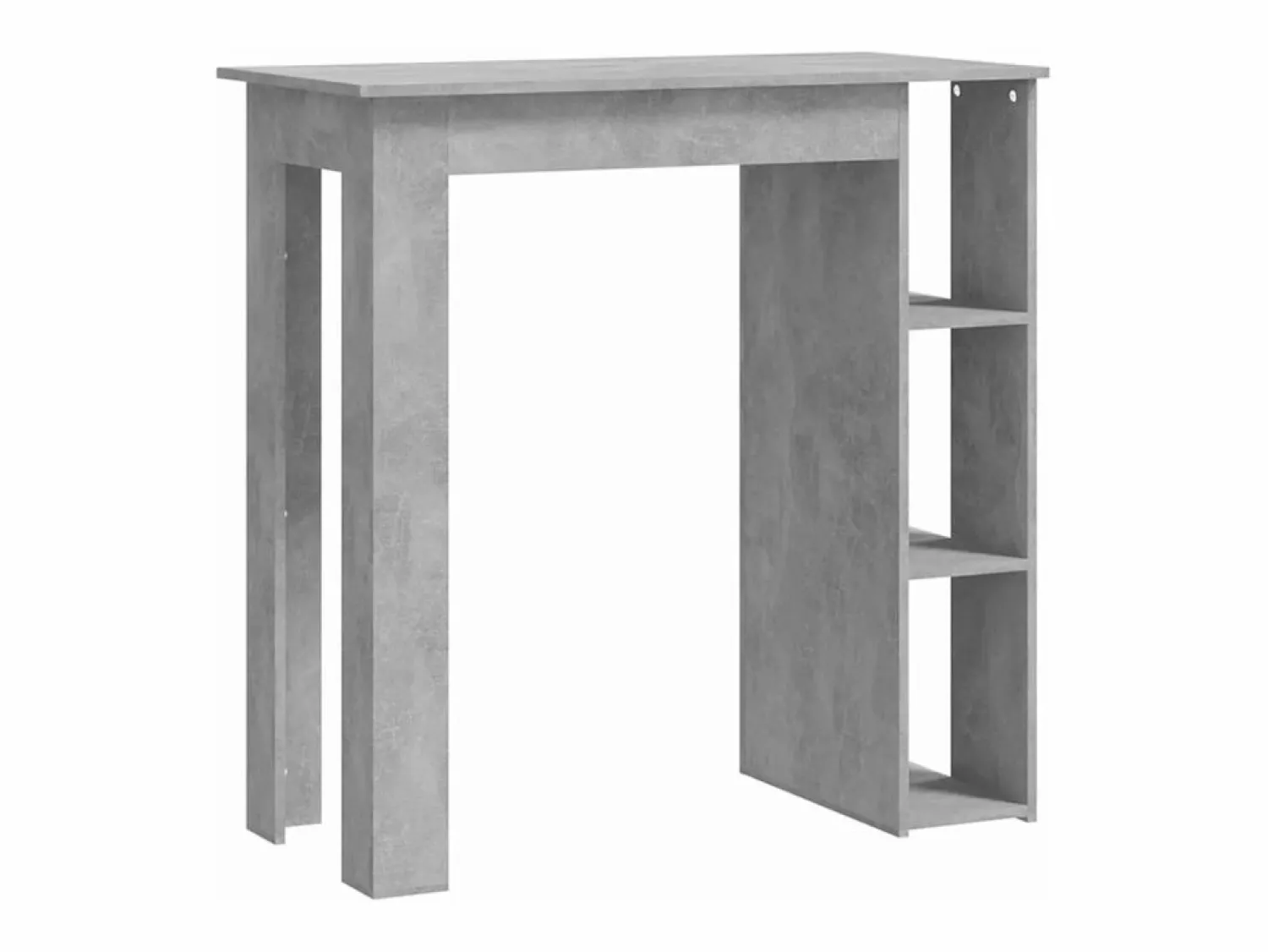 Mesa bar con estante contrachapada hormigón 102x50x103,5cm ES772025