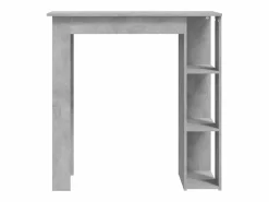 Hot Clicnbuy Mesa bar con estante contrachapada hormigón 102x50x103,5cm Gris